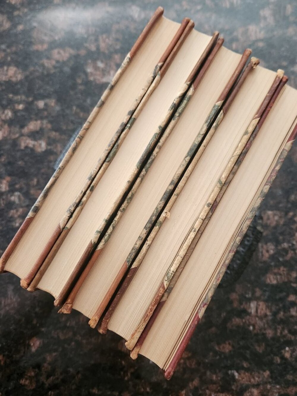 5 Our Homes Nordic Library Set 5 Gold Tooled Leather Bound Books Swedish 1931 32 - Picture 14 of 15